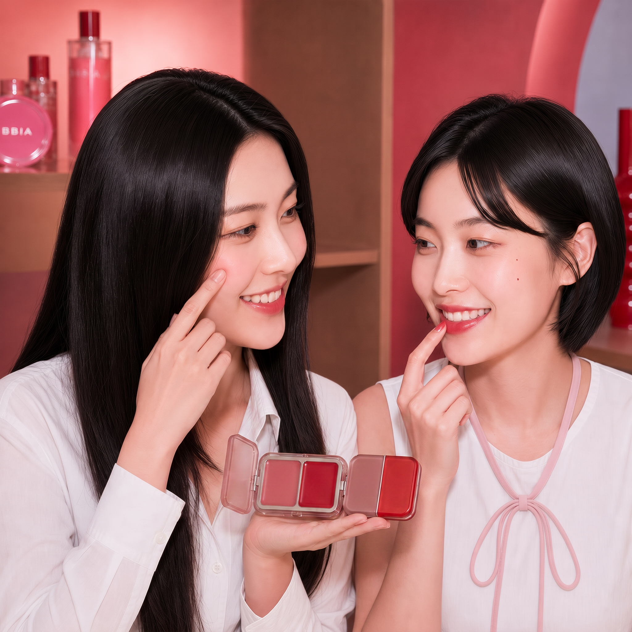 BBIA 언니와 AIBB 동생의 컬러 선택 장면